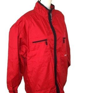 Reebok Warm Up Jacket in Red Size Small